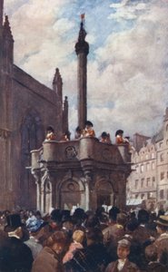 Eine königliche Proklamation vom Mercat Cross von Allan Stewart