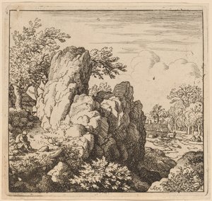 Großer Felsen von Allart van Everdingen