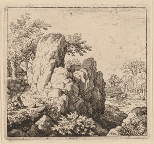 Großer Felsen von Allart van Everdingen