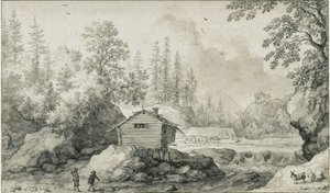 Nordische Landschaft von Allart van Everdingen