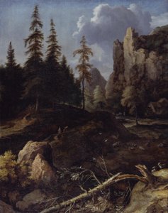 Norwegische Gebirgslandschaft von Allart van Everdingen