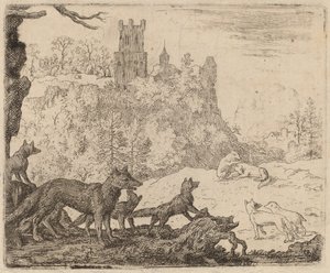 Reineke Fuchs verlässt mit dem Dachs, wahrscheinlich ca. 1645-1656