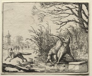 Reineke der Fuchs: Eine neue Anklage durch den Wolf von Allart van Everdingen