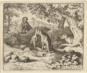 Der Dachs eilt, um Renard vor der Absicht des Löwen zu warnen