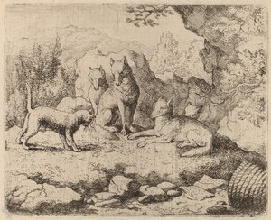 Die Katze als Bote, wahrscheinlich um 1645-1656