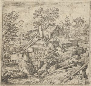 Das Dorf am Berghang von Allart van Everdingen