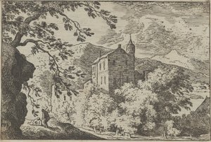Das große Haus mit dem Turm, 17. Jahrhundert von Allart van Everdingen