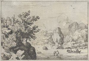 Der Felsen in der Mitte des Flusses, 17. Jahrhundert