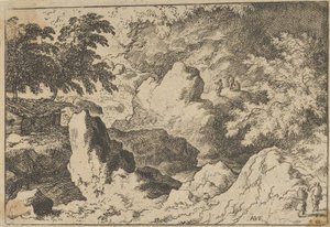 Die drei Männer auf dem Felsen, 17. Jahrhundert