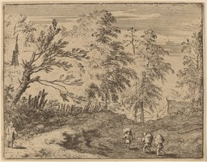 Drei Träger, wahrscheinlich ca. 1645-1656 von Allart van Everdingen