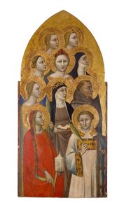 Heilige und Engel, ca. 1370 von Allegretto Nuzi