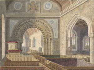 Innenraum der Longdon Kirche von Allen Edward Everitt