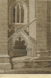 Lichfield Kathedrale - Südquerhaus: Rötelzeichnung, 9. Sep 1842