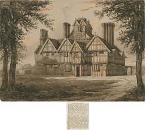 West Bromwich - "The Oaks": Gravur, undatiert [?19. Jh.]