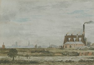 Wolverhampton - Südansicht: Aquarell, undatiert [ca. 1830] von Allen Edward Everitt