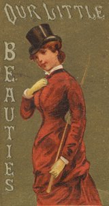 Aus der Serie Mädchen und Kinder N58 zur Förderung von Our Little Beauties Zigaretten für Alle..., 1887 von Allen and Ginter