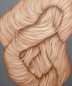 Fließende abstrakte Stränge von Alma