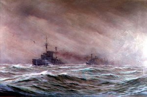 Zweite Kreuzerdivision, Nordsee 1914-16