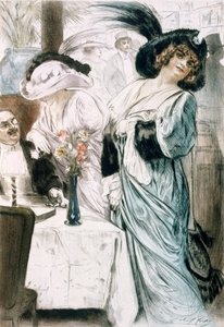 Modische Frauen, aus 