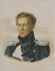 Sergey Lanskoy 1789-1832, Offizier der Chevalier-Garde, 1829 von Alois Gustav Rockstuhl