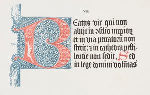 Die Kunst der Lithographie: Psalter - Initiale B, Platte VIII