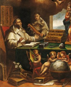 St. Albertus Magnus und St. Thomas von Aquin, (Detail)