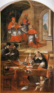 St. Raimund von Penafort, Berater von Papst Gregor IX., von Alonso Antonio Villamor. Aus dem Kloster St. Esteban, Salamanca, Spanien