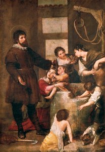 Der heilige Isidor von Sevilla und das Wunder des Brunnens