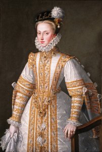 Porträt von Anna von Österreich 1549-1580, Königin von Spanien, 1571
