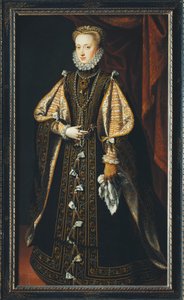 Porträt von Anna von Österreich, Königin von Spanien und Portugal von Alonso Sánchez Coello