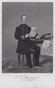 David Glascoe Farragut (Gravur) von Alonzo (after) Chappel