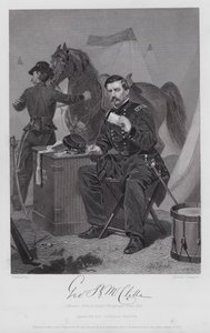George Brinton McClellan (Gravur) von Alonzo (after) Chappel