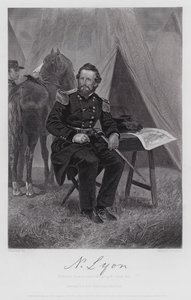 Nathaniel Lyon (Gravur) von Alonzo (after) Chappel