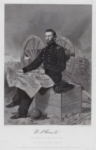 Ulysses S Grant (Gravur) von Alonzo (after) Chappel