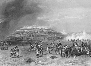 Schlacht von Bunker Hill, 17. Juni 1775, graviert von John Godfrey