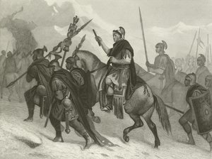 Hannibal und seine Armee überqueren die Alpen von Alonzo Chappel