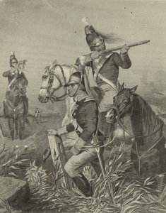 Lees Kavallerie im Gefecht bei der Schlacht von Guilford, 1858