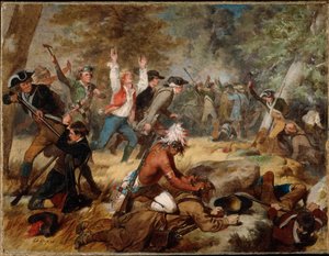 Massaker von Wyoming (Pennsylvania), 3. bis 4. Juli 1778, 1859 von Alonzo Chappel