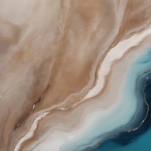 Azurblauer Küstenfluss