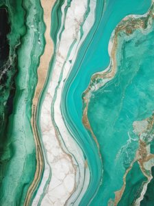 Teal-Gold-Marmor-Wirbel