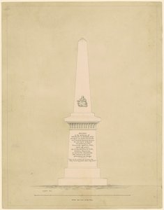 Entwurf für ein Denkmal in Erinnerung an George B. Doane von Alpheus Cary