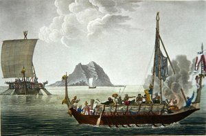 Ansicht der Corocores der Insel Guebe, von der Insel Pisang, aus 