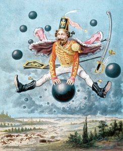 Die erstaunlichen Abenteuer des Baron Münchhausen, Illustration von Alphonse Adolphe Bichard (1879) von Alphonse Adolphe Bichard