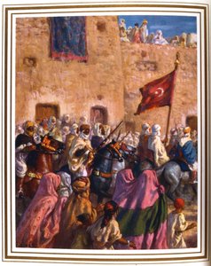 Die Abreise zum Dschihad oder Heiligen Krieg, 1918 von Alphonse Etienne Dinet