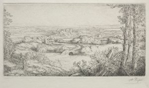 Ein Tal in Burgund von Alphonse Legros