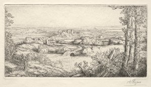 Ein Tal in Burgund Une Vallée en Bourgogne von Alphonse Legros