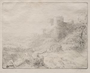 Ein altes Schloss von Alphonse Legros