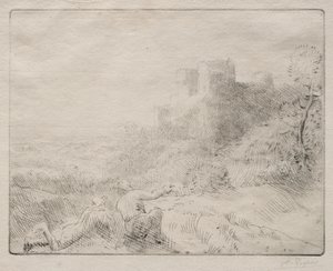 Ein altes Schloss von Alphonse Legros