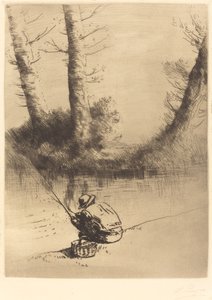 Angler (Le pêcheur à la ligne) von Alphonse Legros