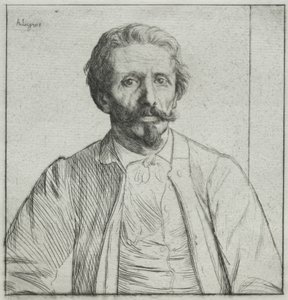 Auguste Delâtre, ca. 1877 von Alphonse Legros